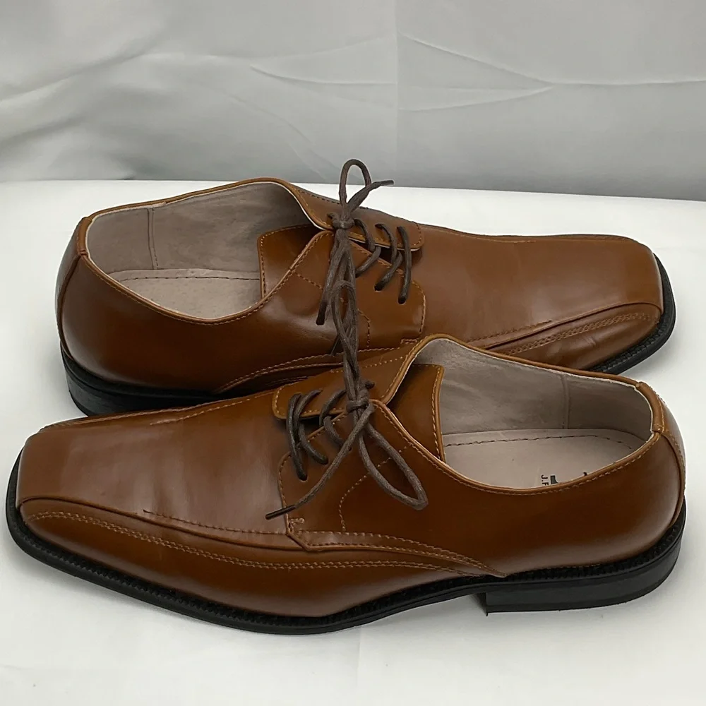 JF J.Ferrar Men's Sz10 Tan Leather Oxfords‎ #0224